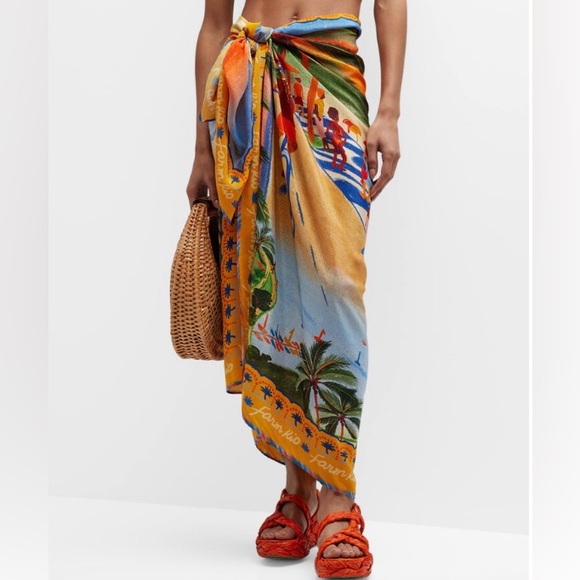 Farm Rio Carioca Panneaux Coverup, NWT - Picture 3 of 8